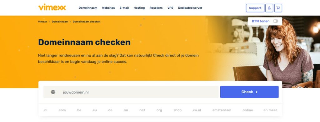 domeinaam checken vimexx
