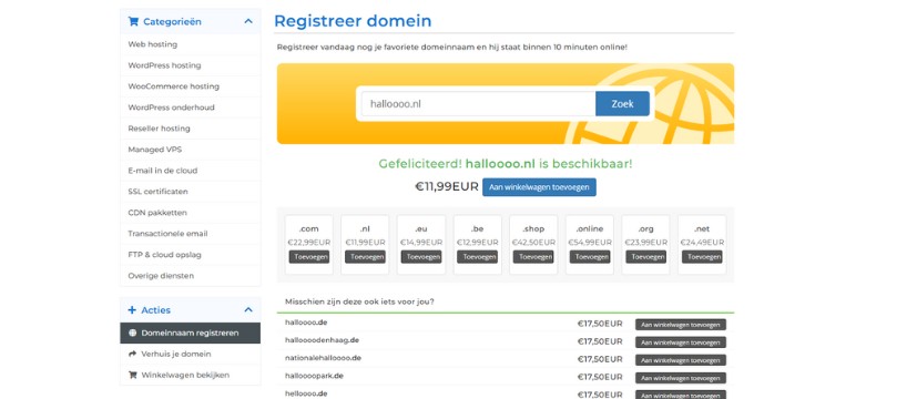 domeinnaam checken hoasted.com