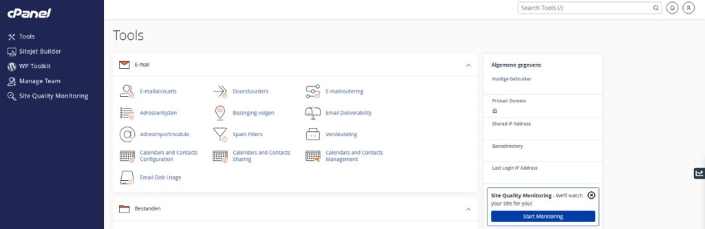 junda cpanel control panel