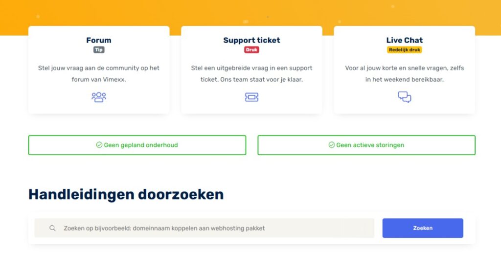 klantenservice van vimexx