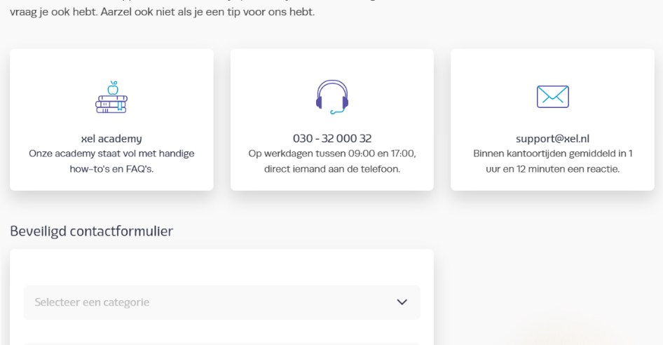 klantenservice xel